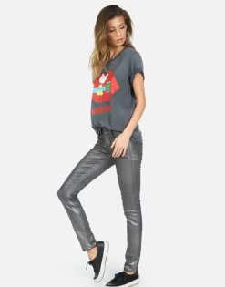 Online Woodstock Lip Boyfriend Tee | Wolf By Women Short Sleeve