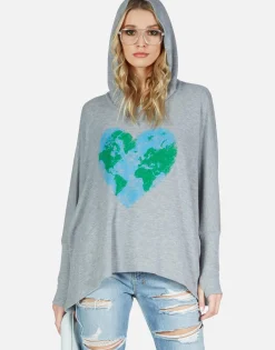 Fashion World Love Oversized Pullover W/ Hood | Wilma By Women Hoodies