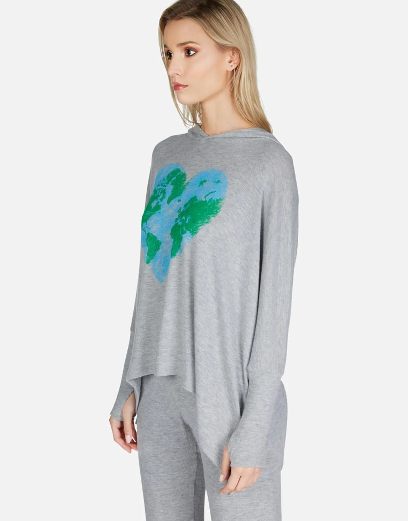 Fashion World Love Oversized Pullover W/ Hood | Wilma By Women Hoodies