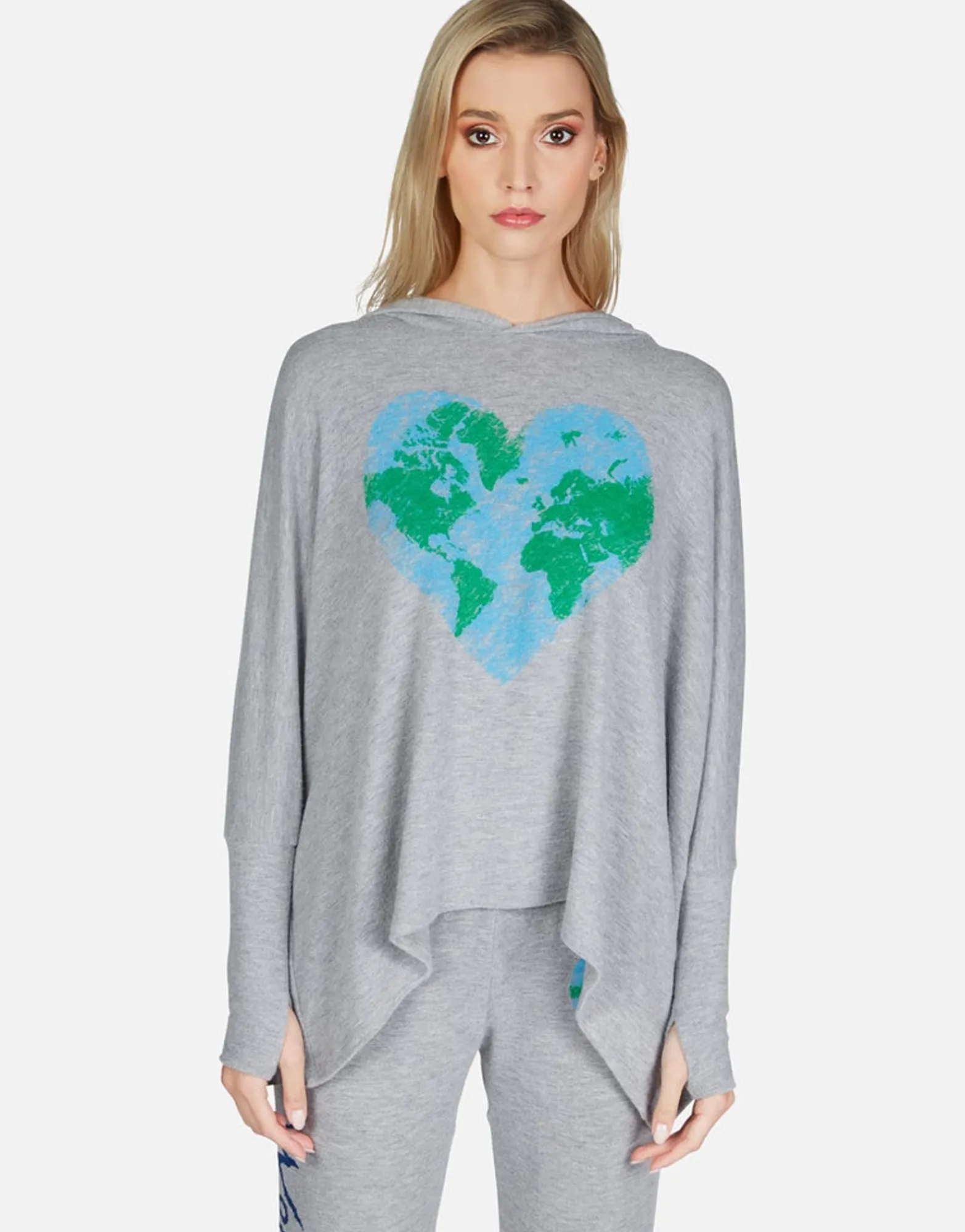 Fashion World Love Oversized Pullover W/ Hood | Wilma By Women Hoodies