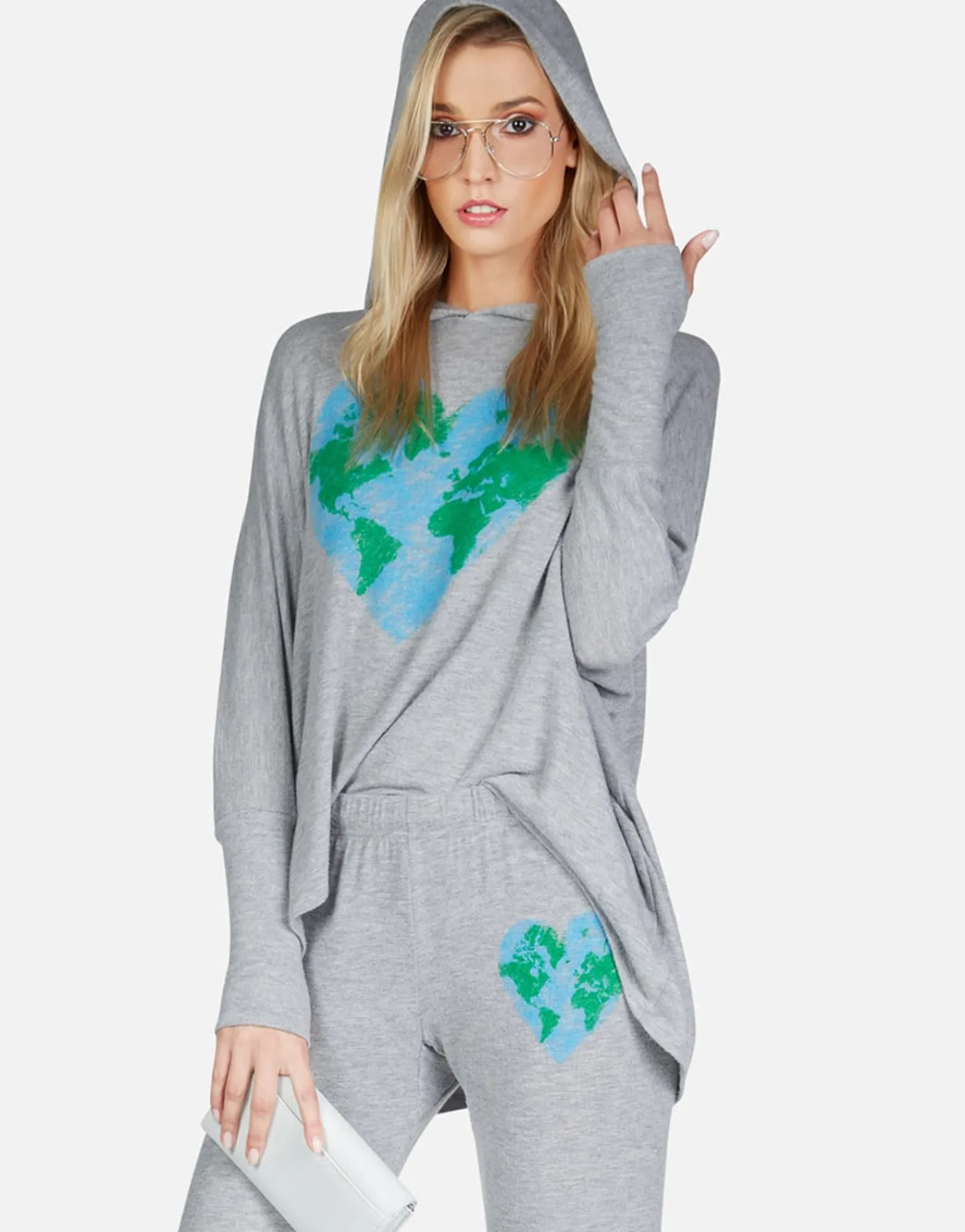 Fashion World Love Oversized Pullover W/ Hood | Wilma By Women Hoodies