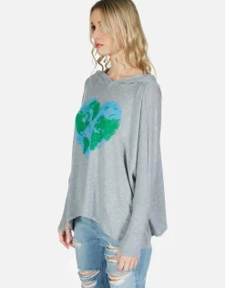 Fashion World Love Oversized Pullover W/ Hood | Wilma By Women Hoodies