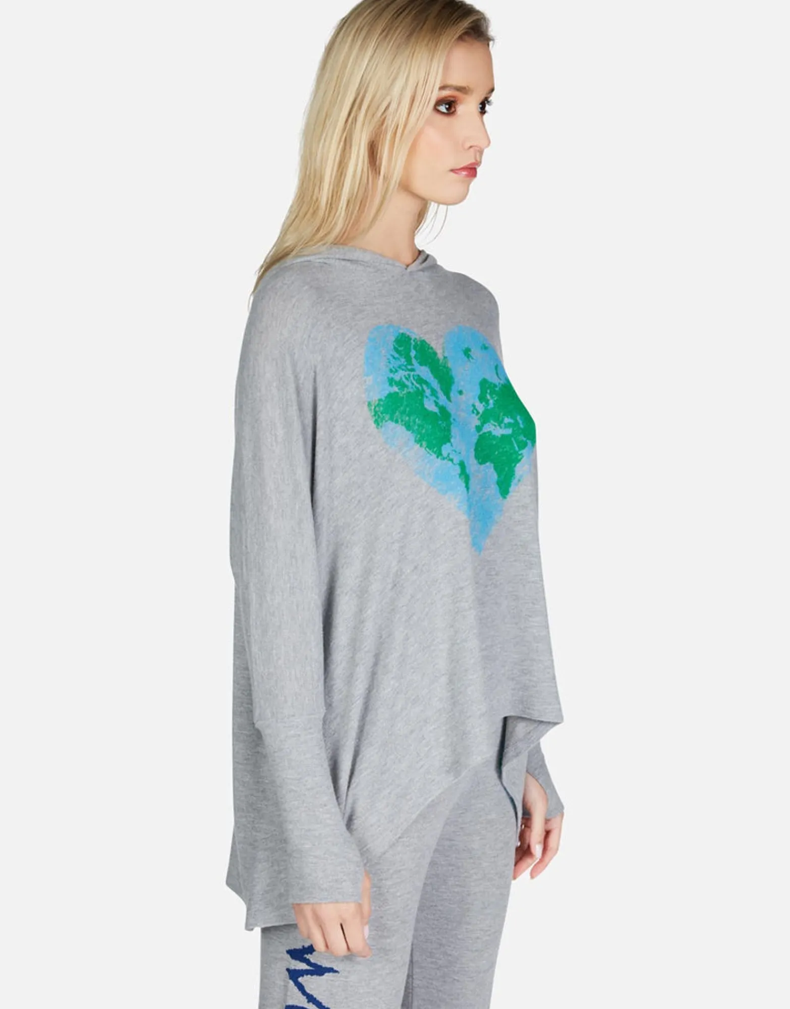 Fashion World Love Oversized Pullover W/ Hood | Wilma By Women Hoodies