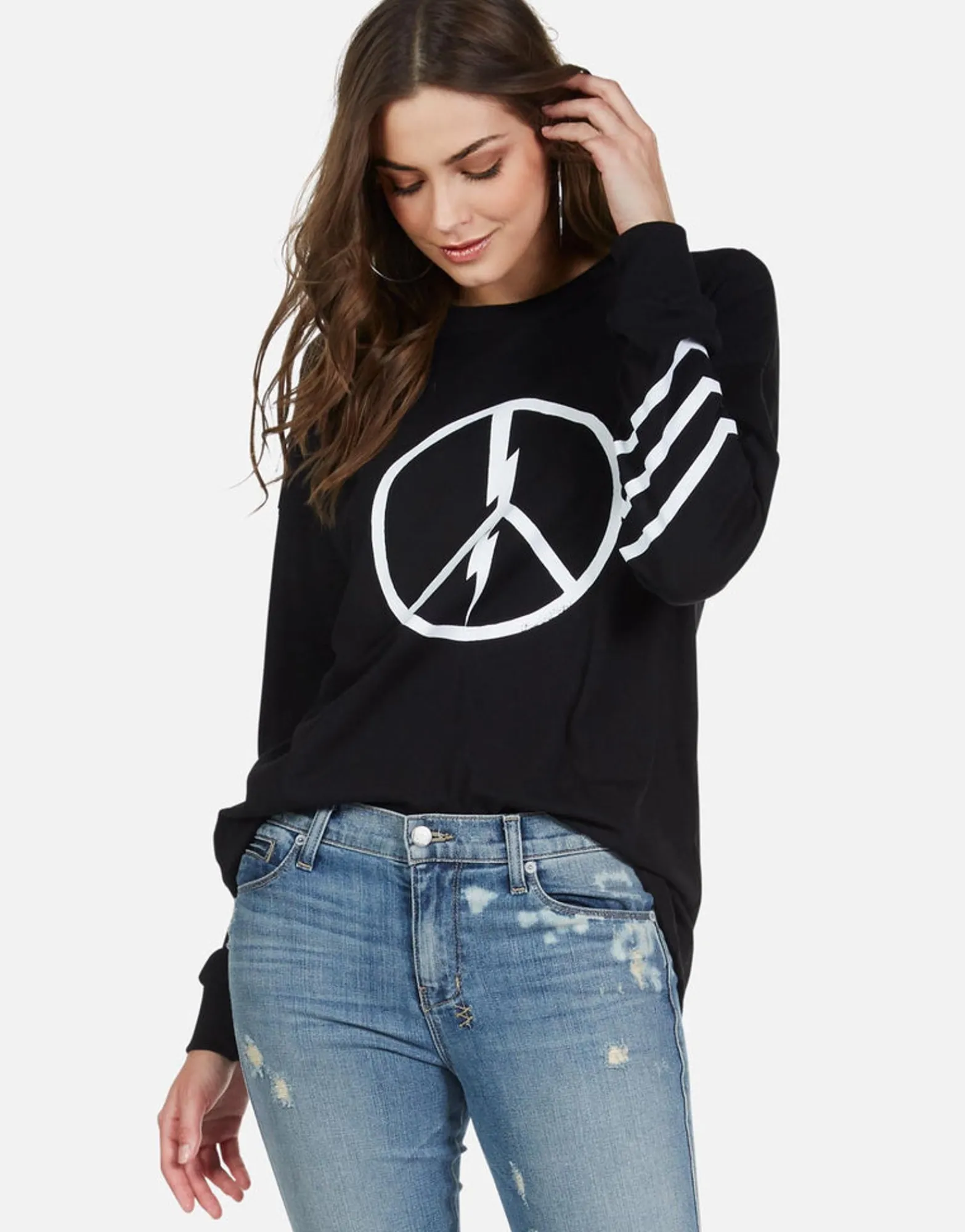Clearance World Peace Oversized Drop Shoulder Tee | Lassie By Women Long Sleeve