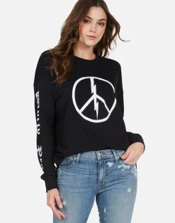 Clearance World Peace Oversized Drop Shoulder Tee | Lassie By Women Long Sleeve