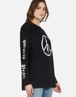Clearance World Peace Oversized Drop Shoulder Tee | Lassie By Women Long Sleeve