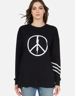 Clearance World Peace Oversized Drop Shoulder Tee | Lassie By Women Long Sleeve