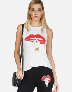 Online Xo Shh Lip Tank Tee | Ashlin By Women Tanks