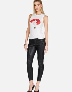 Online Xo Shh Lip Tank Tee | Ashlin By Women Tanks