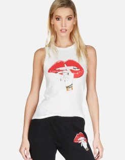 Online Xo Shh Lip Tank Tee | Ashlin By Women Tanks