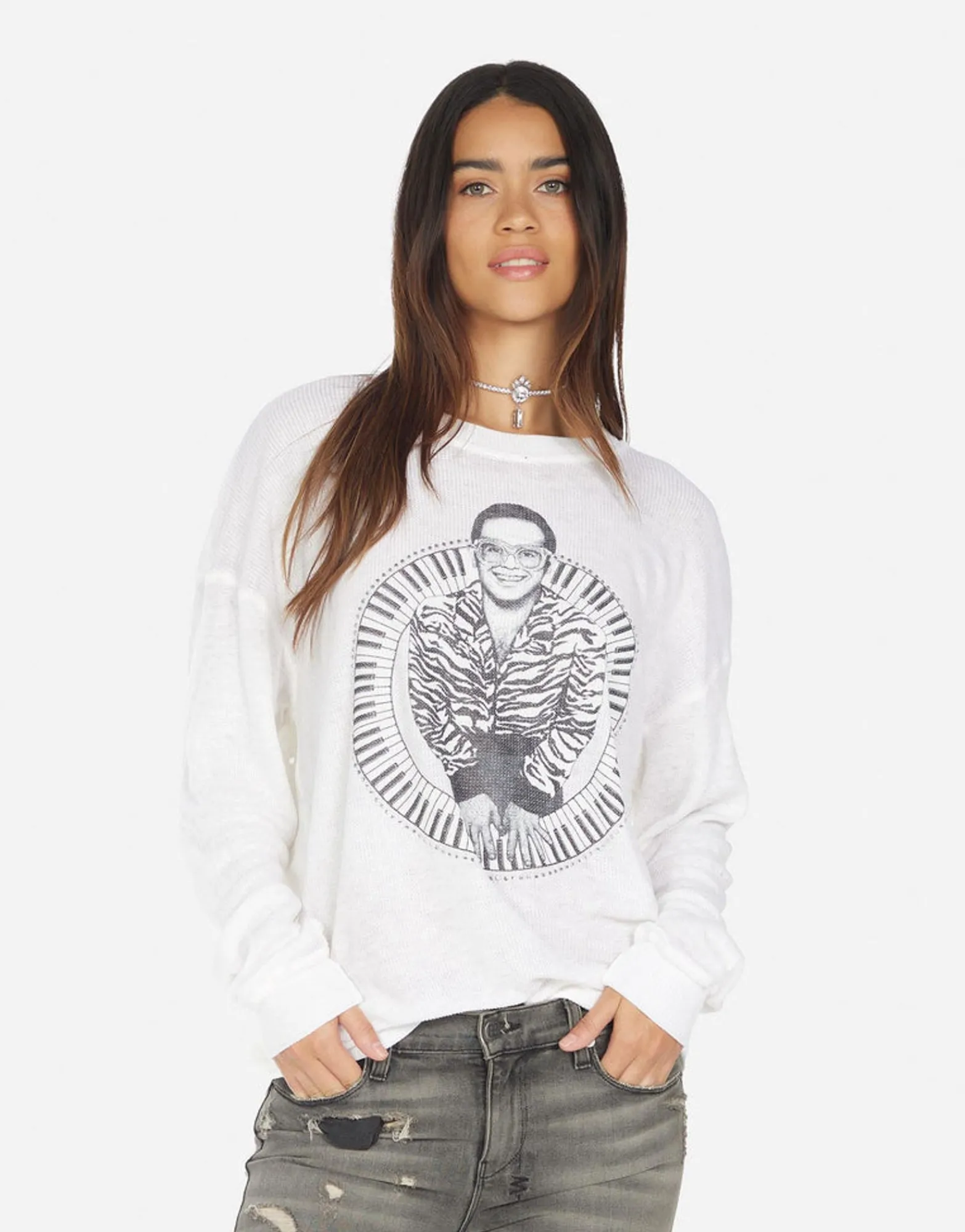 Online Zeta Elton John Piano Women Long Sleeve